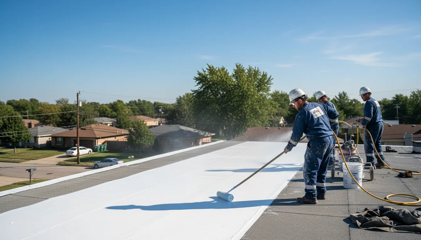 Commercial roof coating in Parks, AR near me
